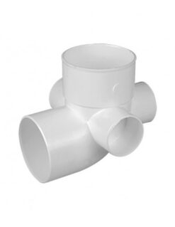 Codo Pvc Blanco Con Acometida 110