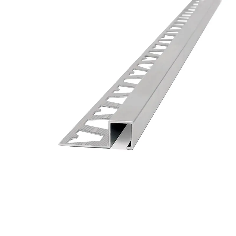 3463 - Aluminio Guarda Quadra 12mm X 10mm Cromo Mate X 2,5m