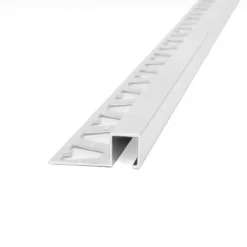 3421 - Aluminio Guarda Quadra 10mm X 10mm Cromo Brillante X 2,5m