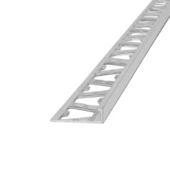 1653 - Aluminio Varilla En L 10mm Cromo Mate X 2,5m