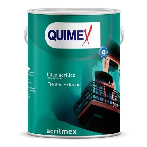 Quimexur Latex Exterior Acrilmex Gris Cemento X4lt