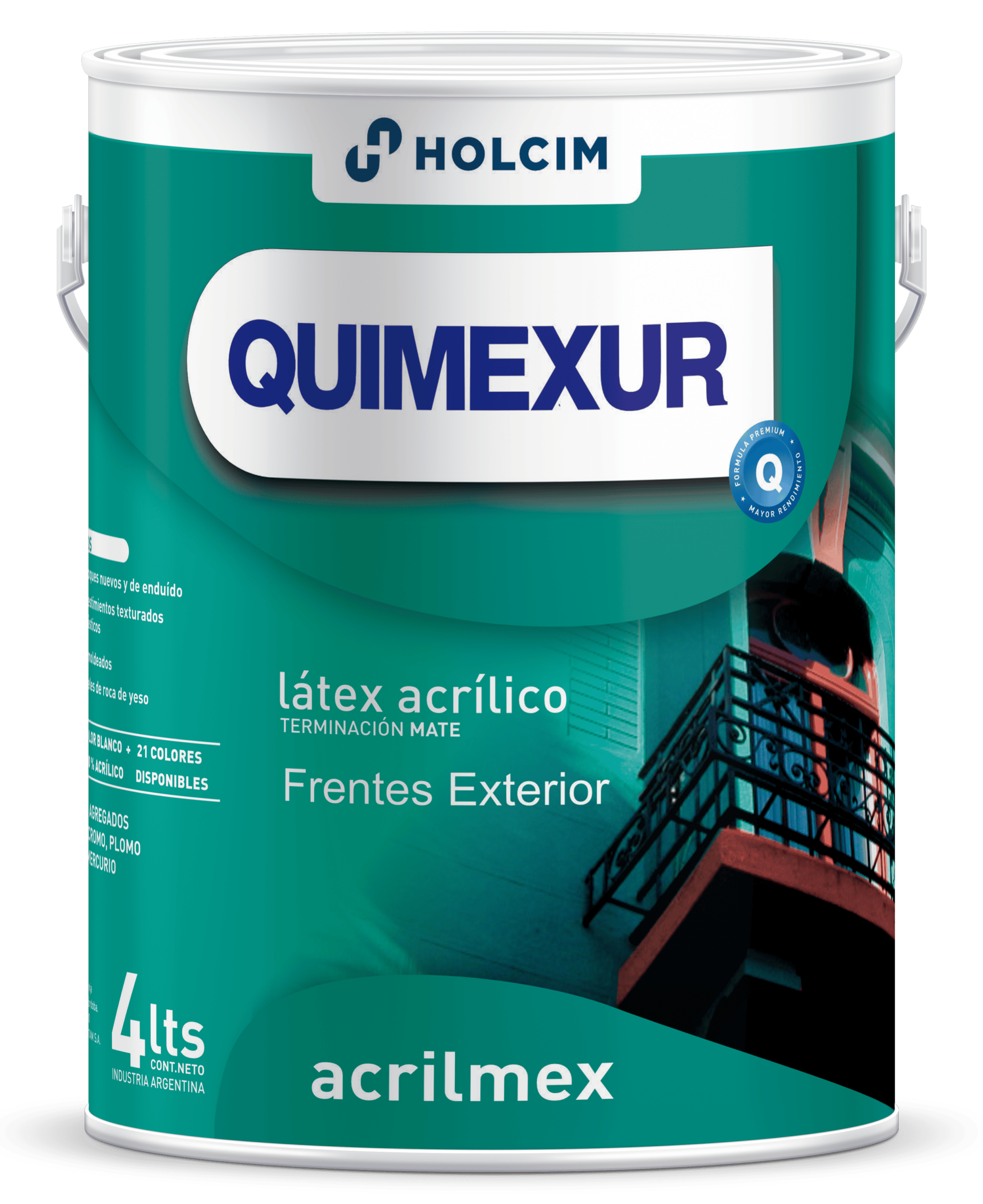 Quimexur Latex Interior/Exterior Acrilmex Blanco X20lt