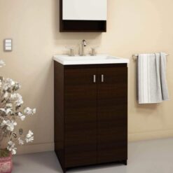 Kit Vanitory Eco 50 Wengué + Mesada Losa