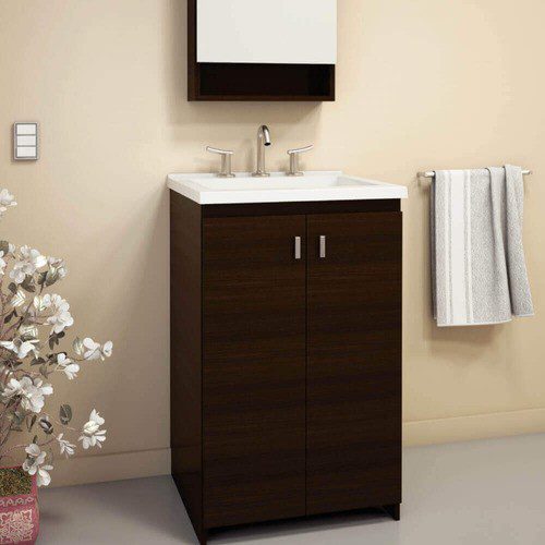 Kit Vanitory Eco 50 Wengué + Mesada Losa