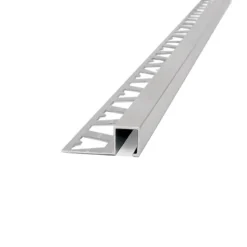 1423 - Aluminio Guarda Quadra 10mm X 5mm Cromo Mate X 2,5m
