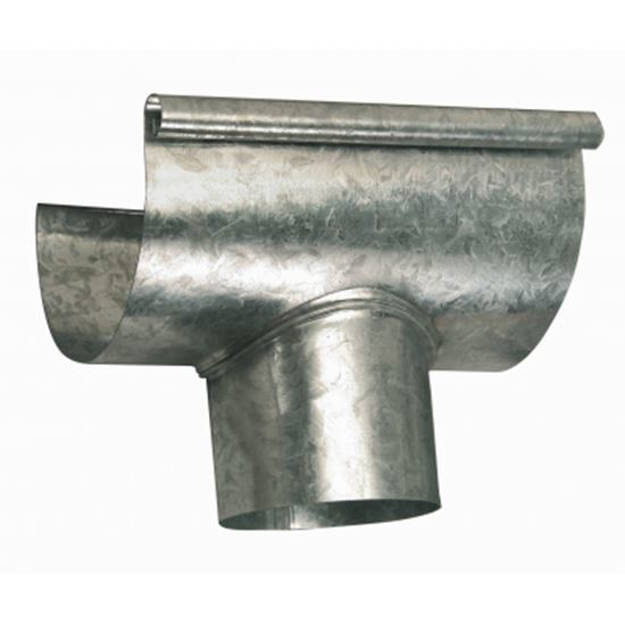Intermedio Media Caña Galvanizada Nº30 15cm Con Salida 4"
