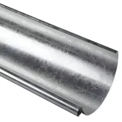 Canaleta Media Caña Galvanizada Nº30 15cm