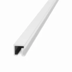 1431 - Aluminio Listello Cuadrado 9mm X 9mm Cromo Brillante X 2,5m